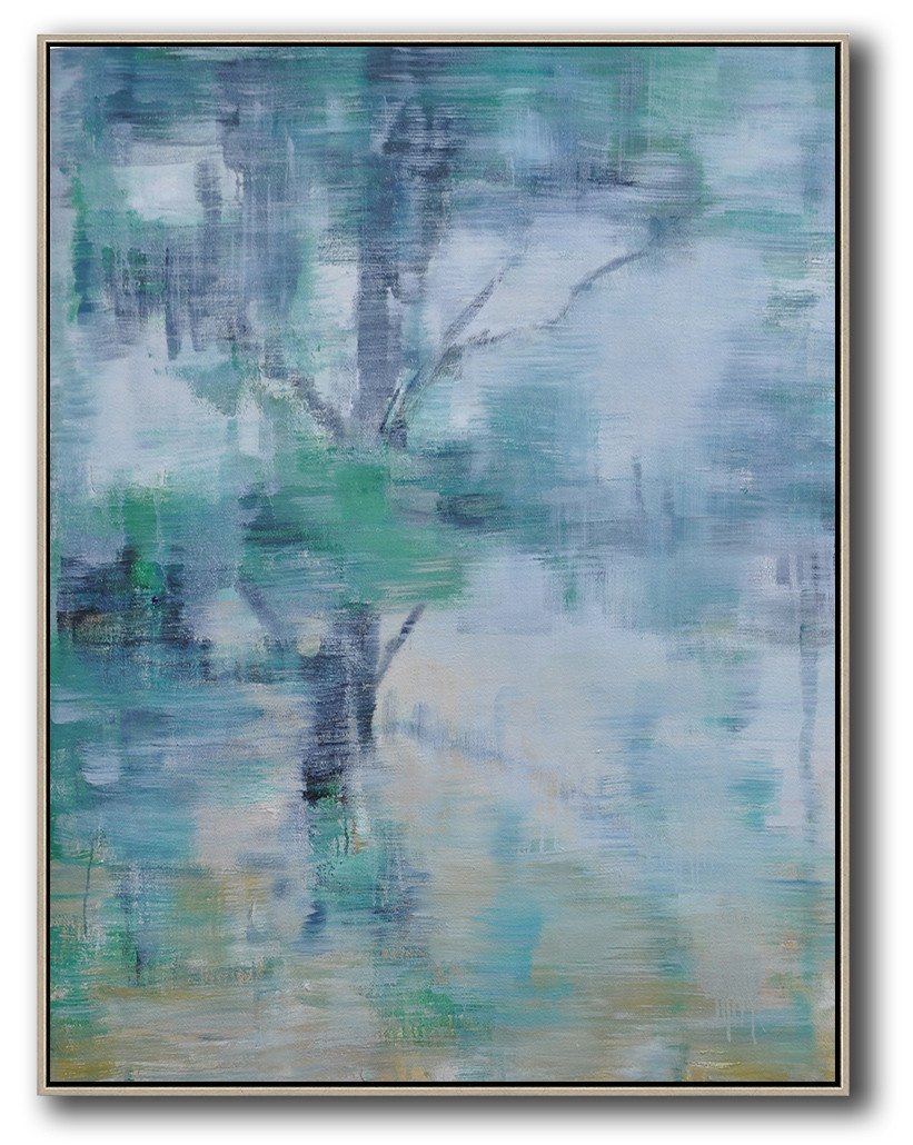 Hand-painted oversized abstract landscape painting by Jackson art store